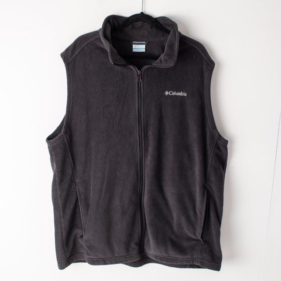 Columbia Jackets & Coats Columbia Mens Black Fleece Vest Size 2xt